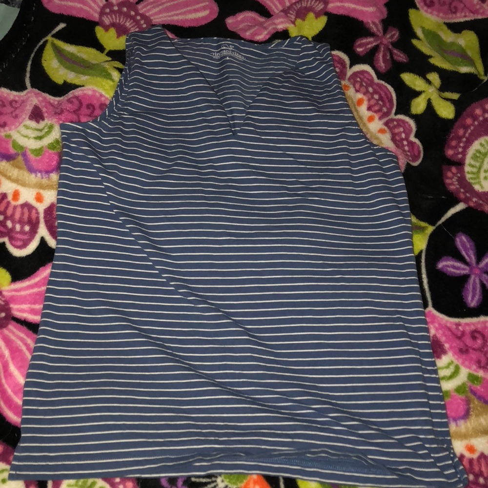Vineyard Vines Sleeveless Striped Blouse